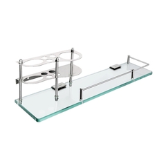 Kệ Kính Nhà Tắm Để Ly, Bàn Chải, Kem Đánh Răng + Tặng Kèm Ly Thái Lan - Mã SP: PE42 (Inox 201) , TP42 (Inox 304)