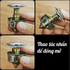 Nút Nhấn Bộ Xả Lavabo - Nút Nhấn Xả Lavabo Ruột Gà