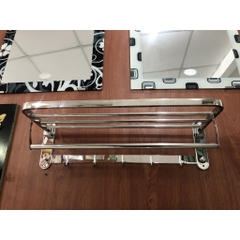 Máng Khăn Tầng Đa Năng INOX 304 - Máng Khăn Xếp - Thanh Treo Khăn Đa Năng INOX
