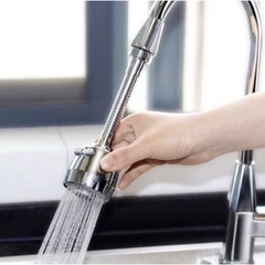 Đầu Vòi Tăng Áp Cao Cấp - Dây Nối Đầu Vòi Nước Tăng Áp- 2 Chế Độ Phun - Kéo Dài - Xoay 360 Độ