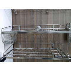 Kệ Chén Đa Năng 2 Tầng Inox 304 Cao Cấp - Kệ Chén Đa Năng Inox 304 Cao Cấp - Mã SP: PE326
