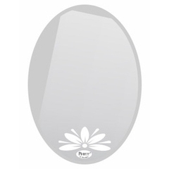 Gương Nhà Tắm In Hoa Văn Pioneer Hình Oval KT 45x60cm, 50x70cm - Mã SP: PE111