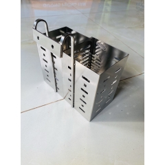Ống Đựng Đũa Muỗng Pioneer Mẫu Vuông 2 Ngăn Inox 304 Cao Cấp