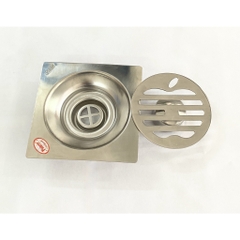 Phễu Thoát Sàn Hoa Văn Táo Hàng Đúc Inox 304 Pioneer - Hố Ga Chống Hôi Inox 304 - Mã SP: PE354