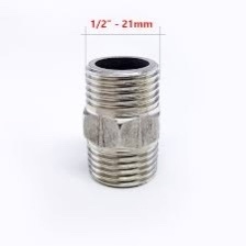 Đầu Nối Ren Trong Ngoài Phi 21, Nối Ren Dân Dụng Ống Nước, Kép Inox - Chuyên Giá Sỉ
