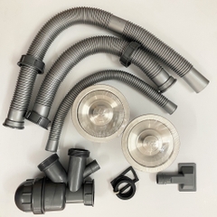 Bộ Xả Chậu Rửa Chén Bát 2 Hộc Rẻ - Đẹp - Bền