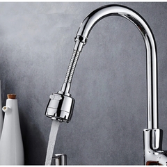 Đầu Vòi Tăng Áp Cao Cấp - Dây Nối Đầu Vòi Nước Tăng Áp- 2 Chế Độ Phun - Kéo Dài - Xoay 360 Độ