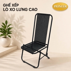 Ghế xếp lò xo lưới lưng cao cafe, câu cá, du lịch dã ngoại giá sỉ