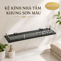 Gương khung sơn màu Pioneer kích thước 45x60cm trong phòng tắm - Mã PE:138