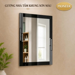 Gương khung sơn màu Pioneer kích thước 45x60cm trong phòng tắm - Mã PE:138
