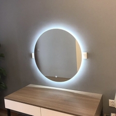 Gương Tròn Treo Tường Pioneer Có Đèn Led Hậu Cảm Ứng (Nhiều Size) Trang Trí Phòng Siêu Đẹp [Ship Trong Ngày]