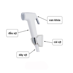 Vòi Xịt Vệ Sinh Nhựa Nổi Tán Thau Siêu Bền Phù Hợp Với Mọi Nhà