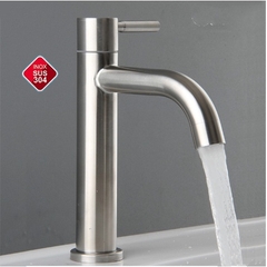 [Chuyên Giá Sỉ] Vòi Lavabo Lạnh 100% Inox 304 (Vòi La Điếu) Chống Han Gỉ