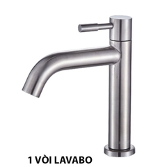 [Chuyên Giá Sỉ] Vòi Lavabo Lạnh 100% Inox 304 (Vòi La Điếu) Chống Han Gỉ