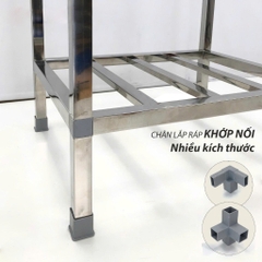 Chân để chậu rửa bát Inox có khung tháo lắp tiện lợi nhiều kích thước