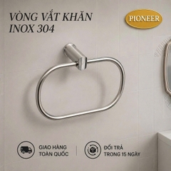 Vòng vắt khăn Pioneer Inox 304 cao cấp trong phòng tắm, Mã TP:6002