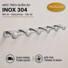 Móc Treo Nhà Tắm Đúc Đặc INOX 304 - Mắc Áo Đầu Tròn Inox Cao Cấp Đúc Đặc - Mã SP: TP6240