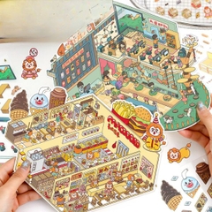 [ Set 10 Bộ ] Sticker Trang Trí 3D [ 20 x 28cm ] - 922796