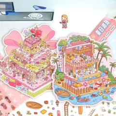 [ Set 10 Bộ ] Sticker Trang Trí 3D [ 18 x 23cm ] - 922812