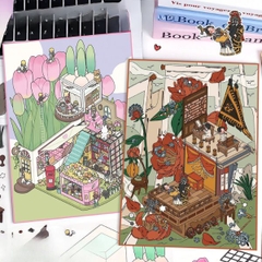 [ Set 10 Bộ ] Sticker Trang Trí 3D [ 21 x 30cm ] - 922813