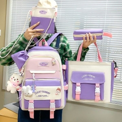 [ Set 2 Bộ ] Balo 5 Món [ 42*13*30cm -1 Bộ 5 Món ] - 935297
