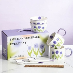 [ Set 2 Bộ ] Đồ Dùng Gốm Sứ Cho Cặp Đôi - 935412