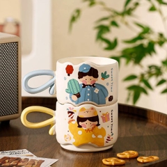 [ Set 2 Cái ] Ly Cốc Sứ [ Hộp Đẹp ] - 95564
