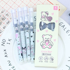 [ Set 10 Hộp ] Bút Bi [ 0.5mm - Đen - 1 Hộp 4 Cây ] - 95653