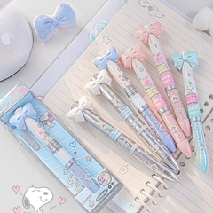 [ Set 12 Cây ] Bút Bi Khô Nhanh 2 Màu ROSPOSY [ 0.5mm - Đen / Đỏ ] - 95811