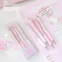[ Set 4 Hộp ] Bút Bi ROSYPOSY [ 0.5mm - Đen - Hộp 4 Cây ] - 95812