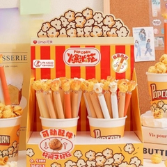[ Hộp 36 Cây ] Bút Bi Popcorn Xoá Được [ 0.5mm - Xanh ] - 95857