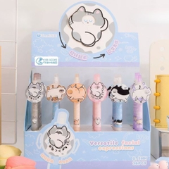 [ Hộp 36 Cây ] Bút Bi Xoay Meow Meow [ 0.5mm - Đen ] - 95858