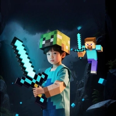 [ Set 2 Cây ] Kiếm Ánh Sáng Minecraft [ Đổi Màu - Hiệu Ứng LED - Quà Tặng Trung Thu Cho Bé Trai ] - 95912