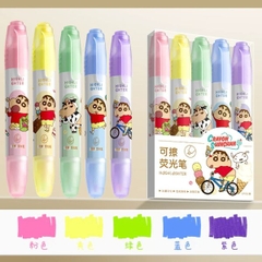 [ Set 10 Hộp ] Bút Dạ Quang 2 Đầu Xoá Được [ Hộp 5 Cây ] - 96763