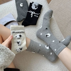 [ Set 12 Đôi ] Vớ Dài Thu Đông [ Cotton Dày ] - 16247