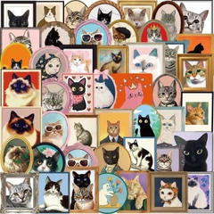 [ Set 10 Túi ] Sticker [ 50 Miếng ] - 16514