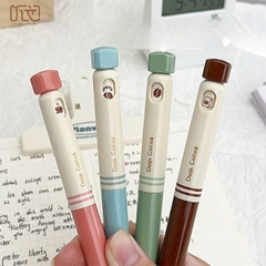 [ Set 5 Hộp ] Bút Bi Twilight Cocoa [ 0.5mm - Khô Nhanh - Đen - Ngòi Vonfram - Hộp 4 Cây ] - 16664