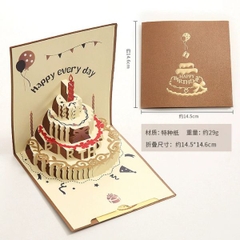 [ Set 12 Cái ] Thiệp 3D - 16695