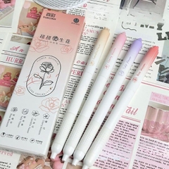 [ Set 6 Hộp ] Bút Bi [ 0.5mm - Hộp 4 Cây - Đen ] - 17556