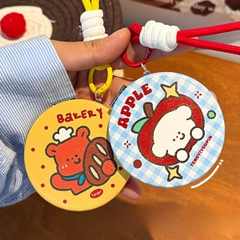 [ Set 4 Cái ] Móc Khoá Gương Mini - 17814