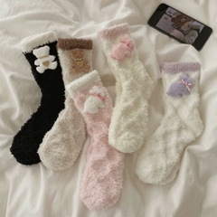 [ Set 5 Đôi ] Vớ Dài Mùa Đông [ Cotton / Có Tag Treo ] - 18040