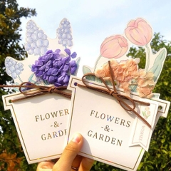 [ Set 12 Cái ] Thiệp Hoa Khô - 18112