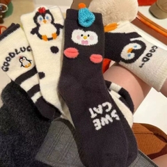 [ Set 12 Đôi ] Vớ Dài Len [ Polyester ] - 18348