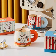 [ Set 2 Cái ] Ly Cốc Sứ Snoopy [ Hộp Đẹp ] - 18389