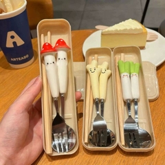 [ Set 5 Bộ ] Thìa Muỗng Đũa - 18410