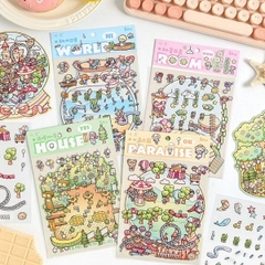 [ Set 50 Túi ] Sticker Trang Trí 3D / Hơn 50 Mẫu [ 13*19cm ] - 18516