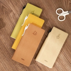 [ Set 4 Quyển ] Sổ Tay [ 15*5.3cm / Bìa Da ] -18514
