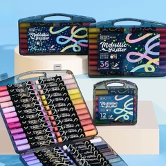 [ Set 2 Hộp ] Bút Dạ Kim Tuyến [ 12-24-36-48 Màu ] - 19213