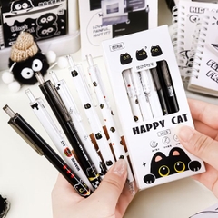 [ Set 10 Hộp ] Bút Bi [ 0.5mm / Đen / Hộp 6 Cây ] - 19559