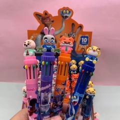 [ Hộp 36 Cây ] Bút Bấm 10 Màu Zootopia [ 0.5mm ] - 19788